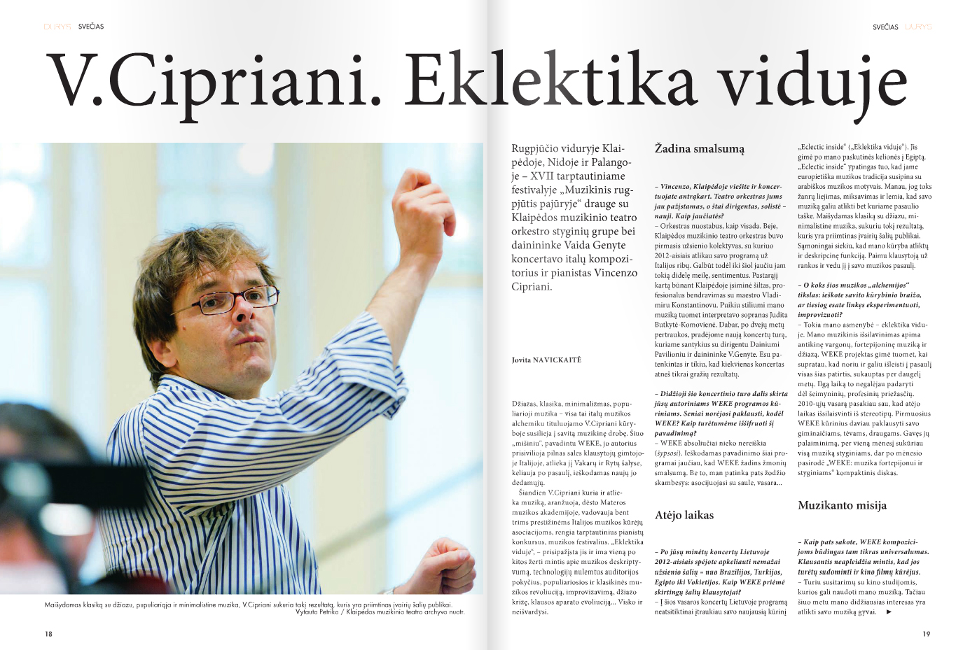 article of the Duris (Lithuania) August 2014